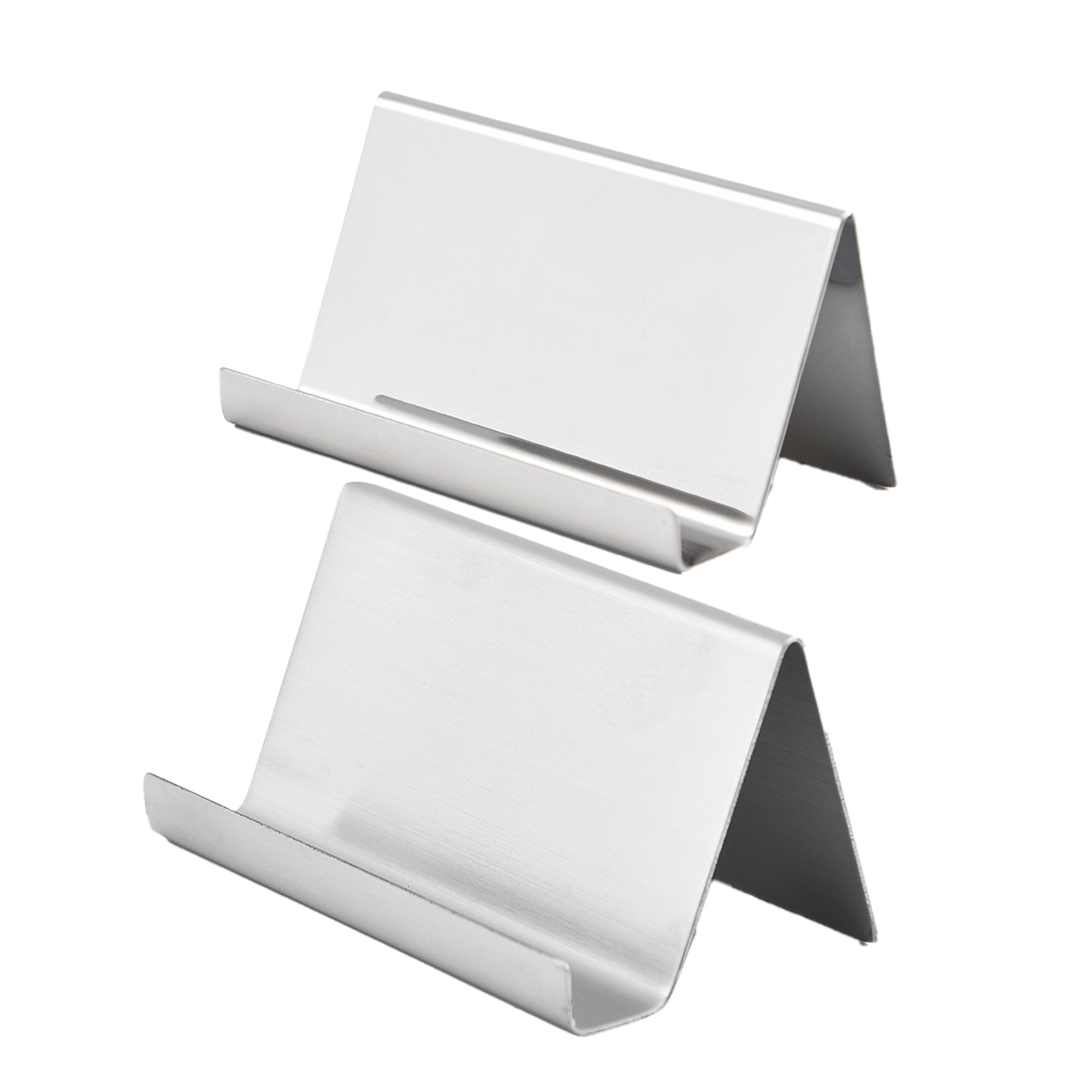 Metal Desktop Card Holder Desk Office Stainless Business 4