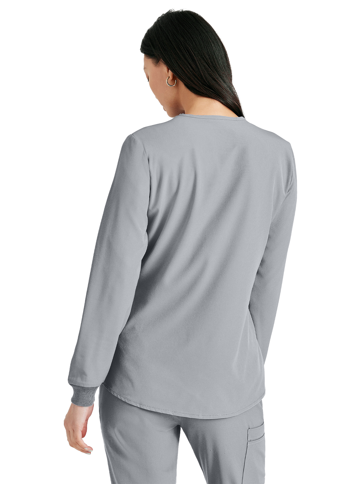 Skechers - Women's Two-Pocket Snap-Front Stability Warm-Up Scrub Jacket 15