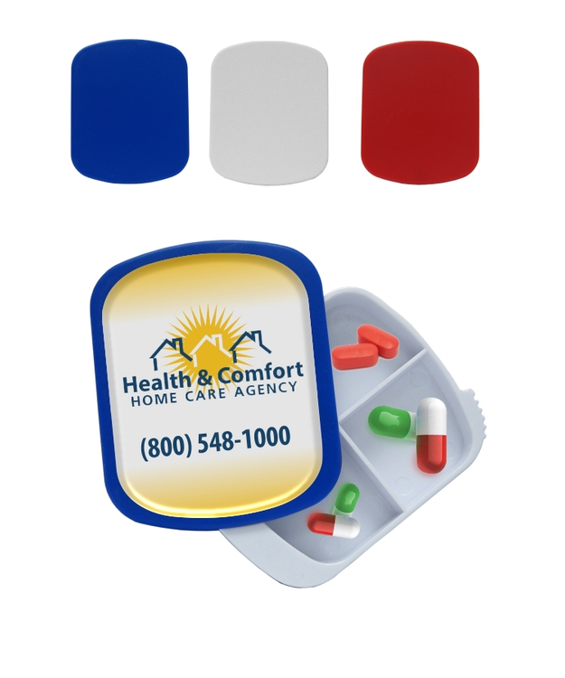 4 Compartment Pill Box - Full Color 1