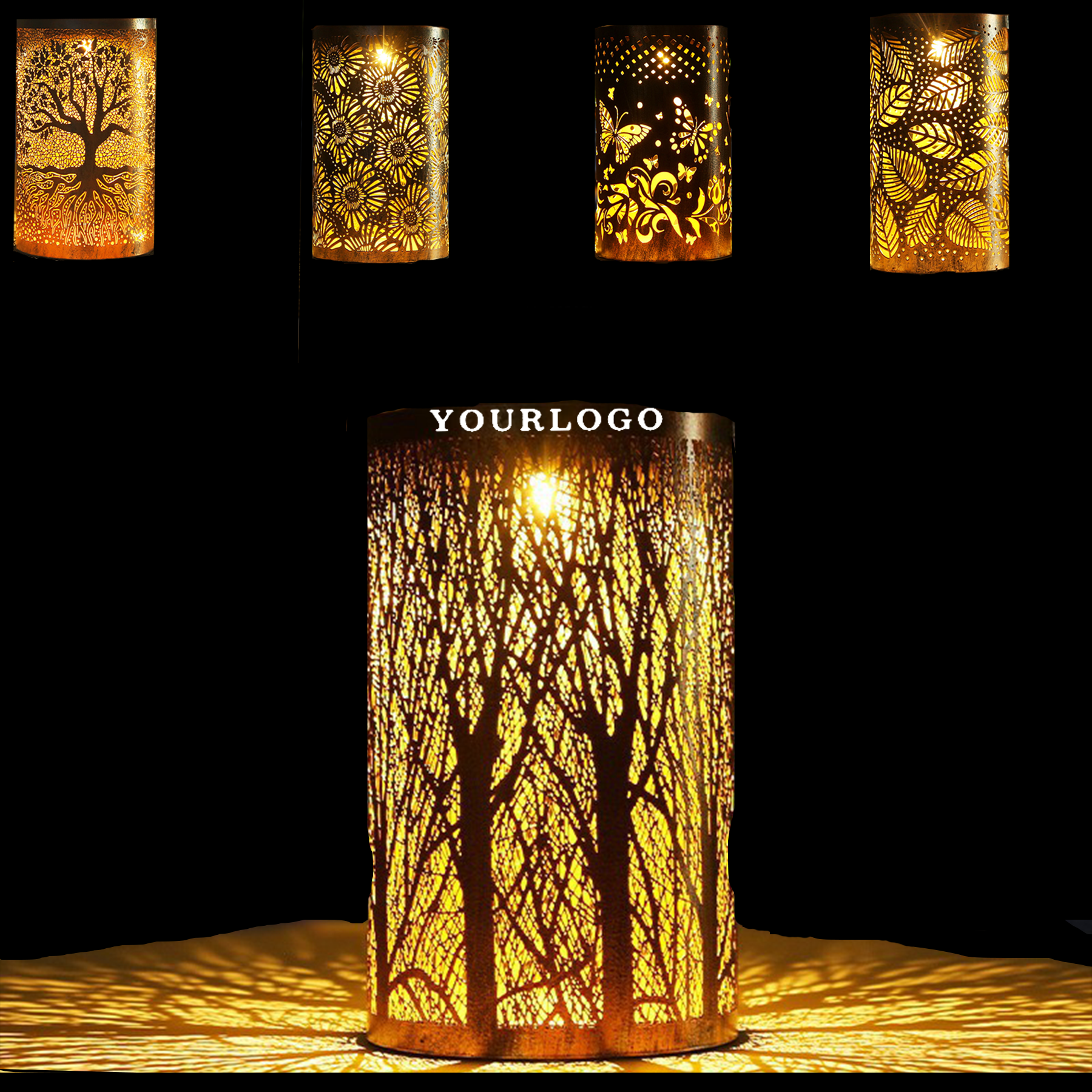 Solar Outdoor Hanging Butterfly Lantern 2