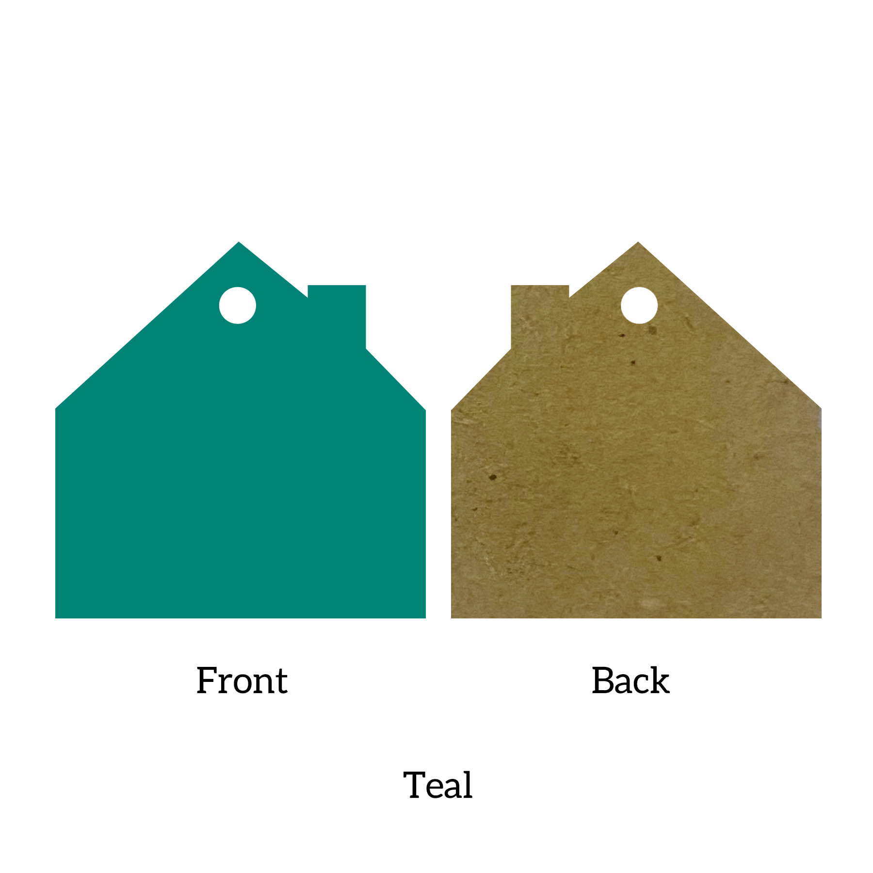 Free Shipping Solid Color Christmas Ornament - House 27