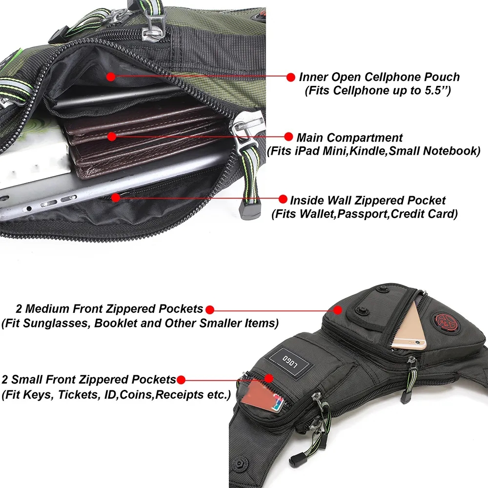 Chest Shoulder Backpack Crossbody Bags 5