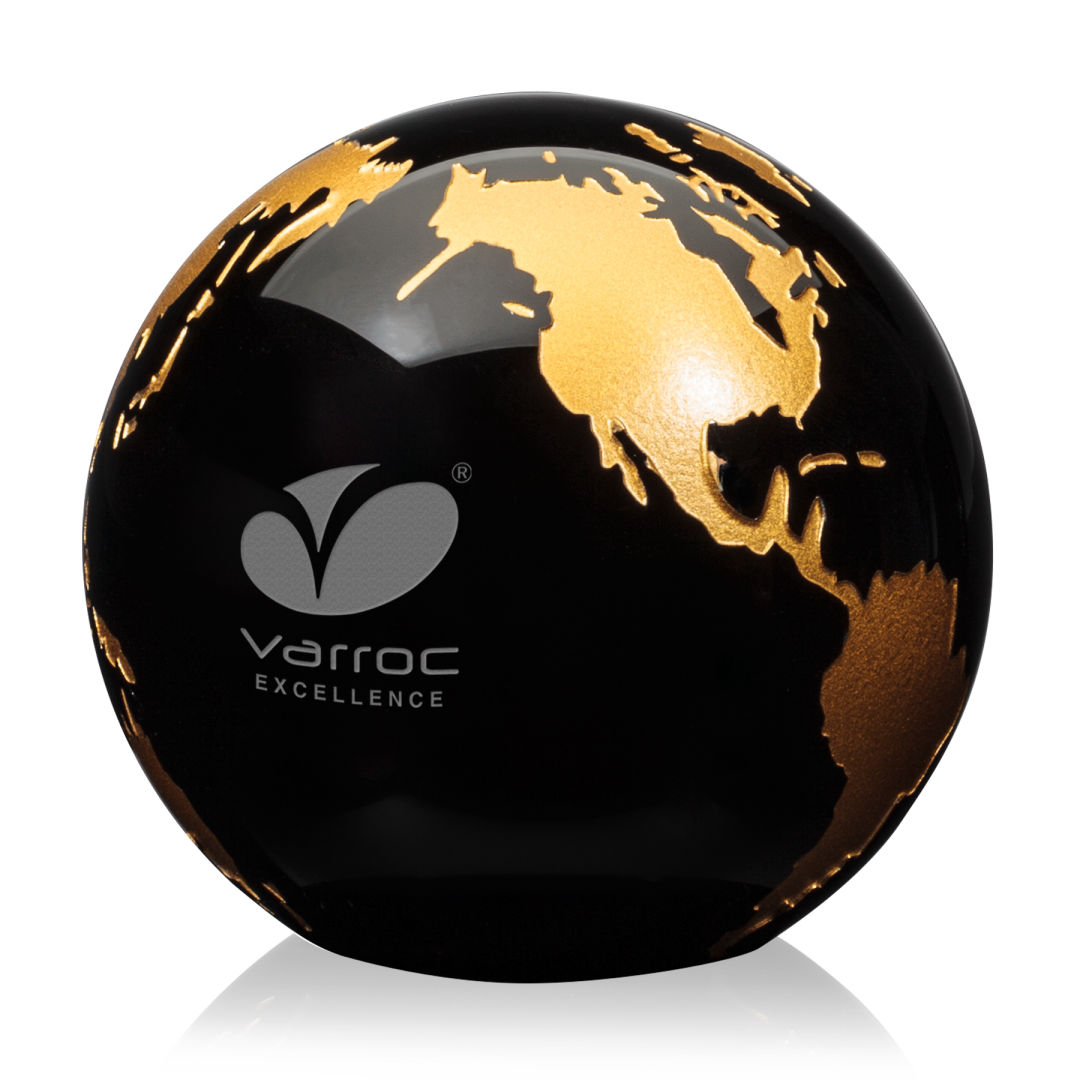 Globe Paperweight - Black 6
