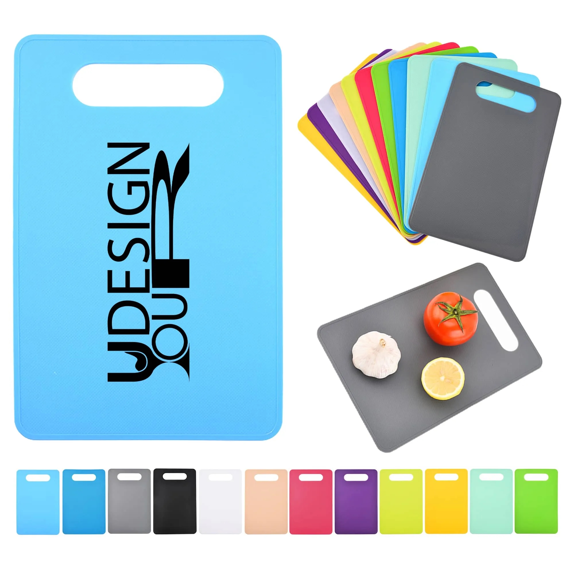 Dual-Sided Plastic Chopping Board