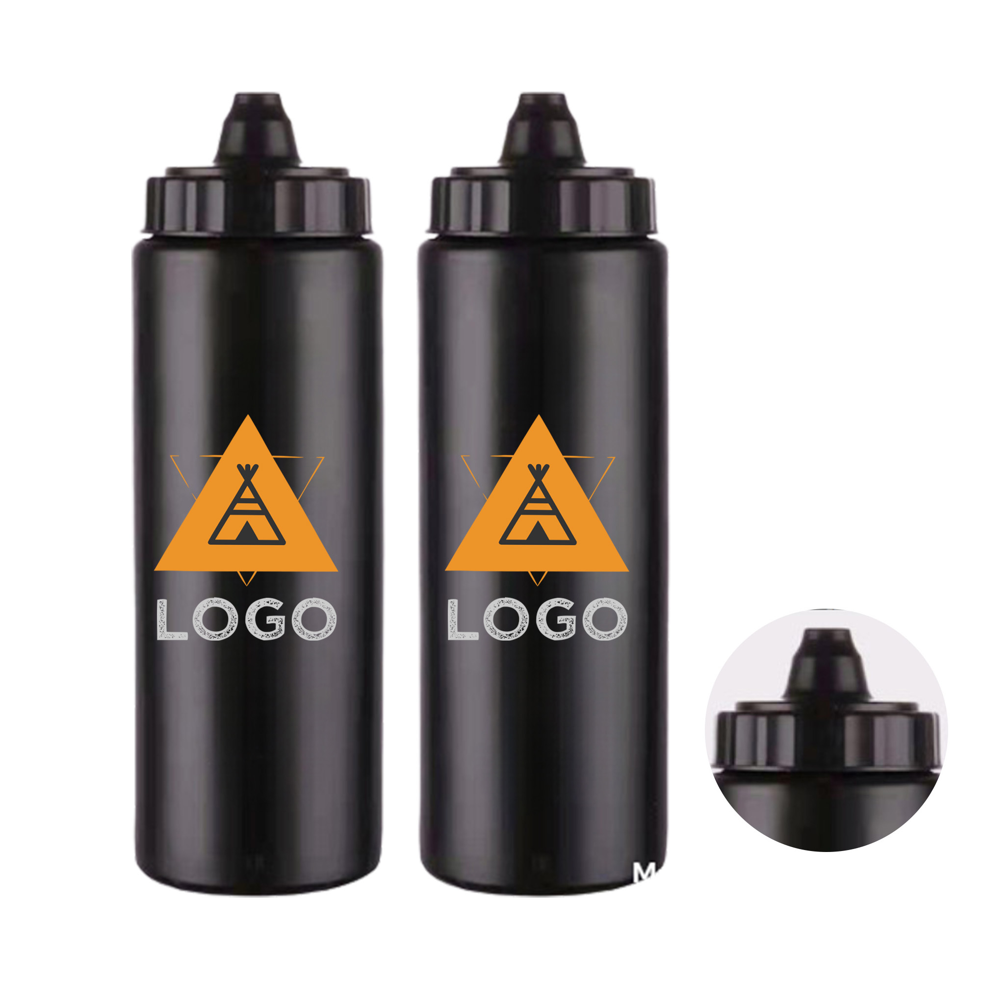 MOQ 50 Custom Plastic Cycling Water Bottle with Logo Print 3