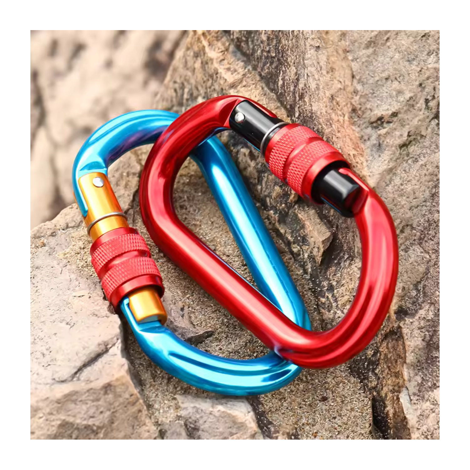 D Ring Screw Gate Aluminum Carabiner 5