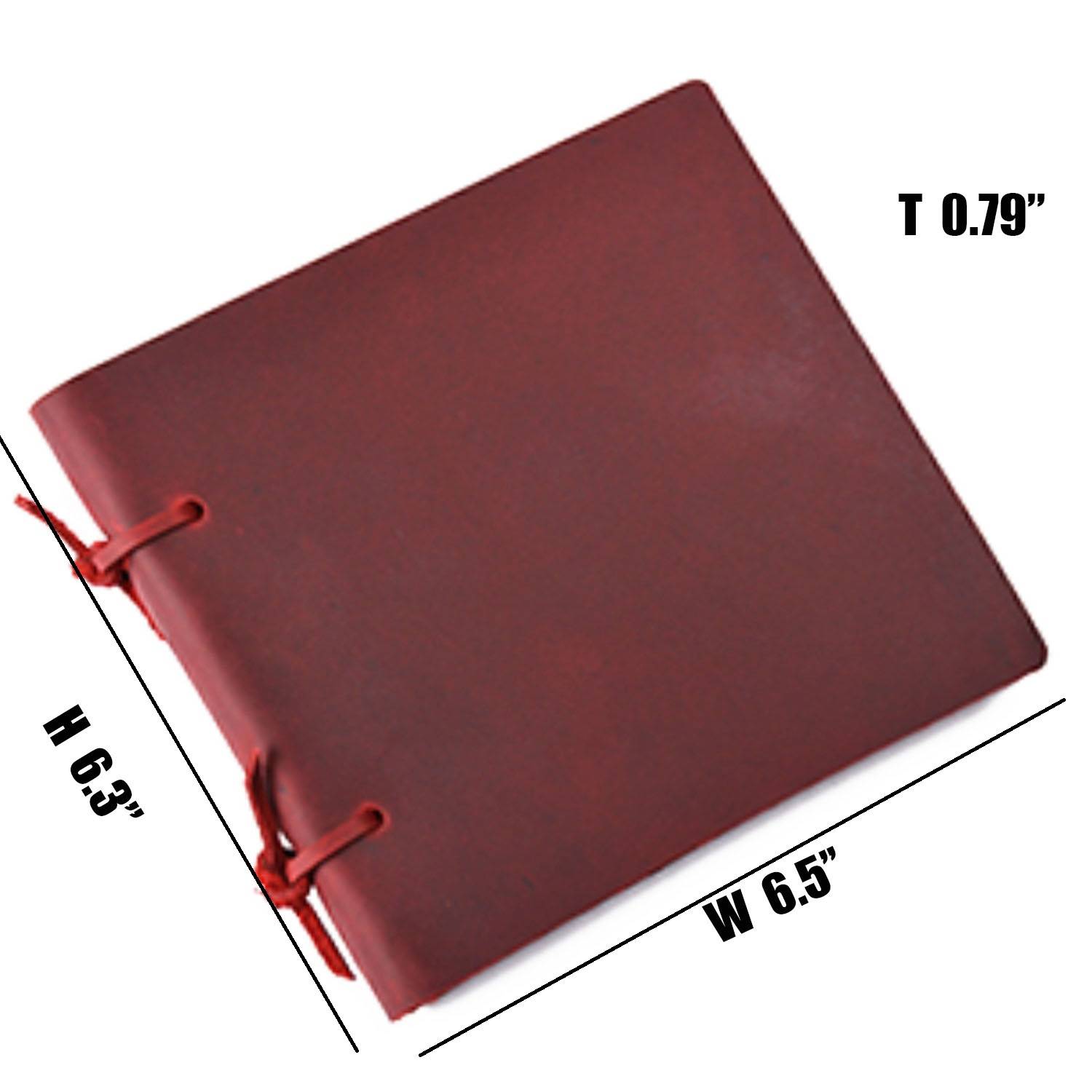 Genuine leather strap notebook 3