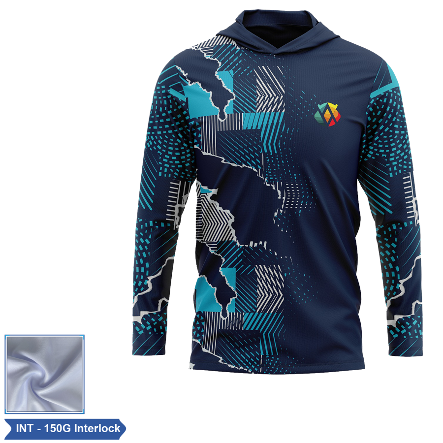 Unisex & Kids' Sublimation 150G Interlock LS Hooded T-Shirt 4