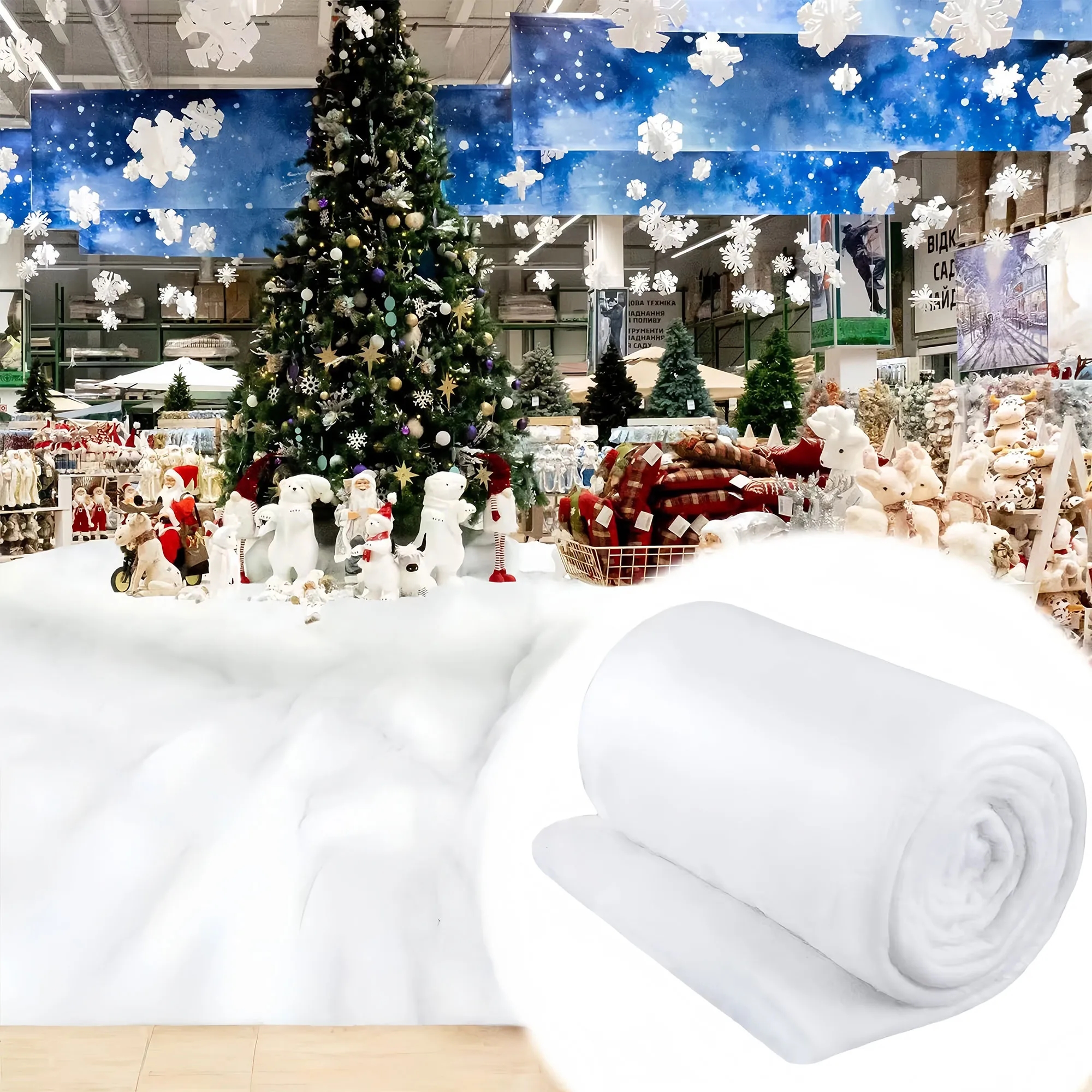 Premium Fluffy Realistic Snow Blanket For Christmas 3