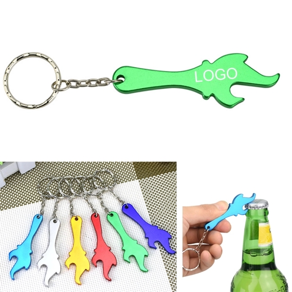 Torch Shape Bottle Opener Keychain 1