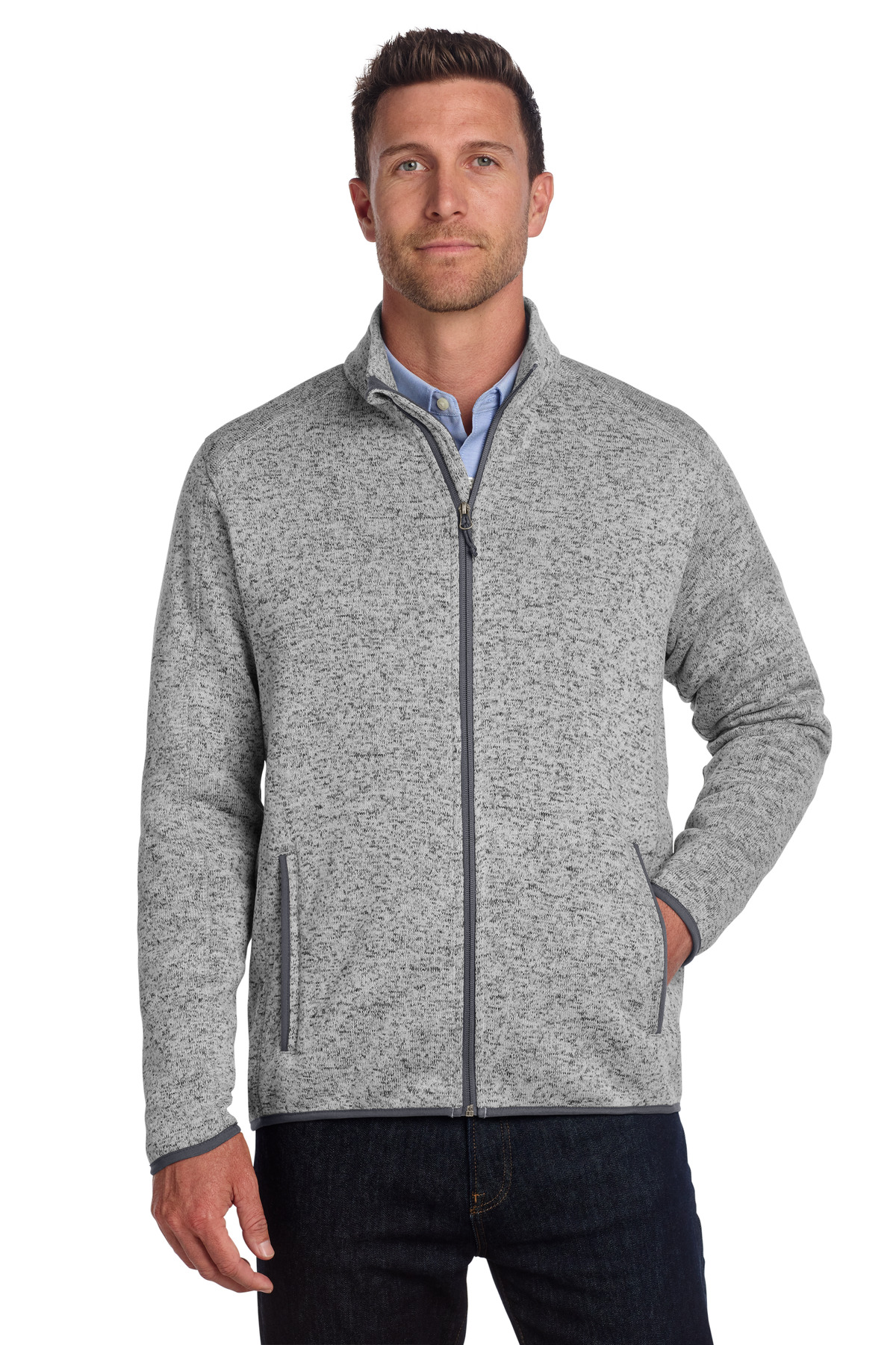 Port Authority Sweater Fleece Jacket. F232 15