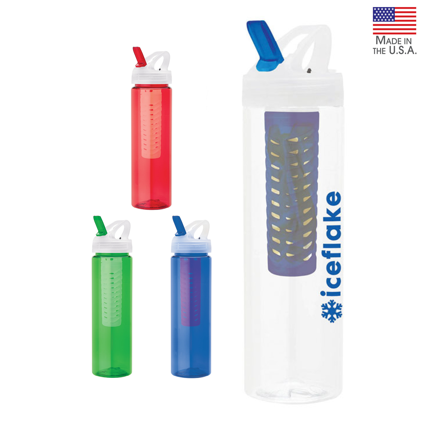 Laguna 32 oz. PET Bottle with Flip Spout & Infuser 5