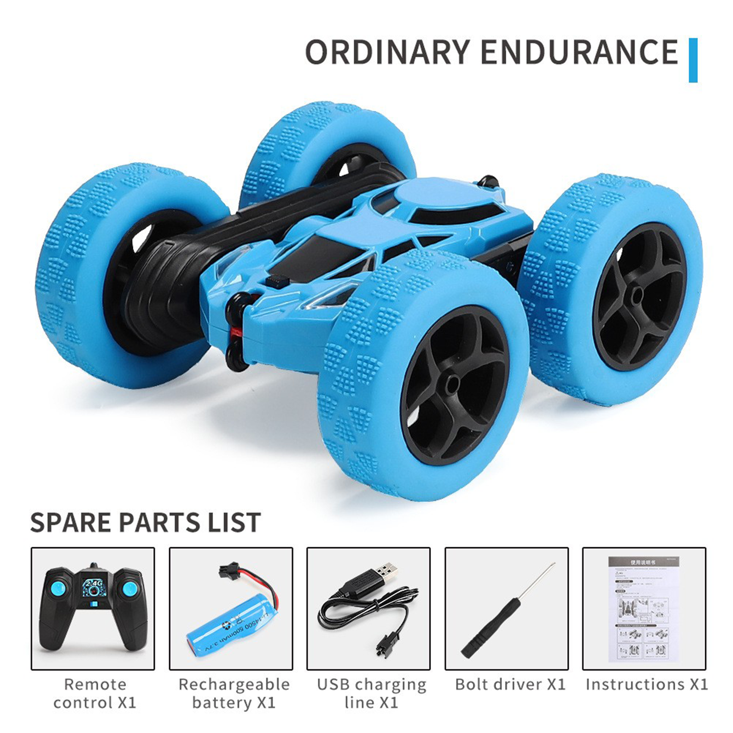 Double Sided Drift Remote Control Stunt Car 4