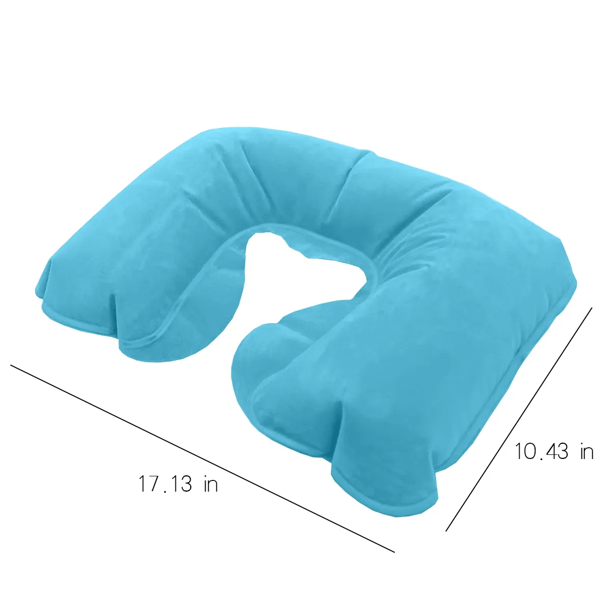 Inflatable Travel Neck Pillow U Shaped Napping Pillowcase 4