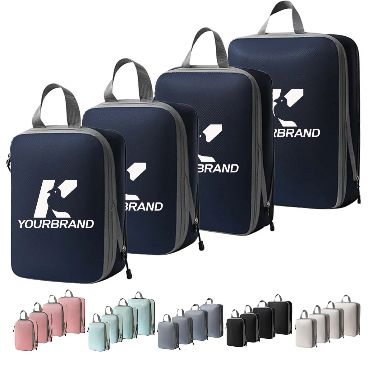 Stock 4 /5 /6 Set Travel Accessory Compression Packing Cubes 4