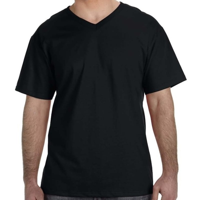 Fruit Of The Loom Mens 5 Oz., 100% Heavy Cotton HD® V-Neck T 12