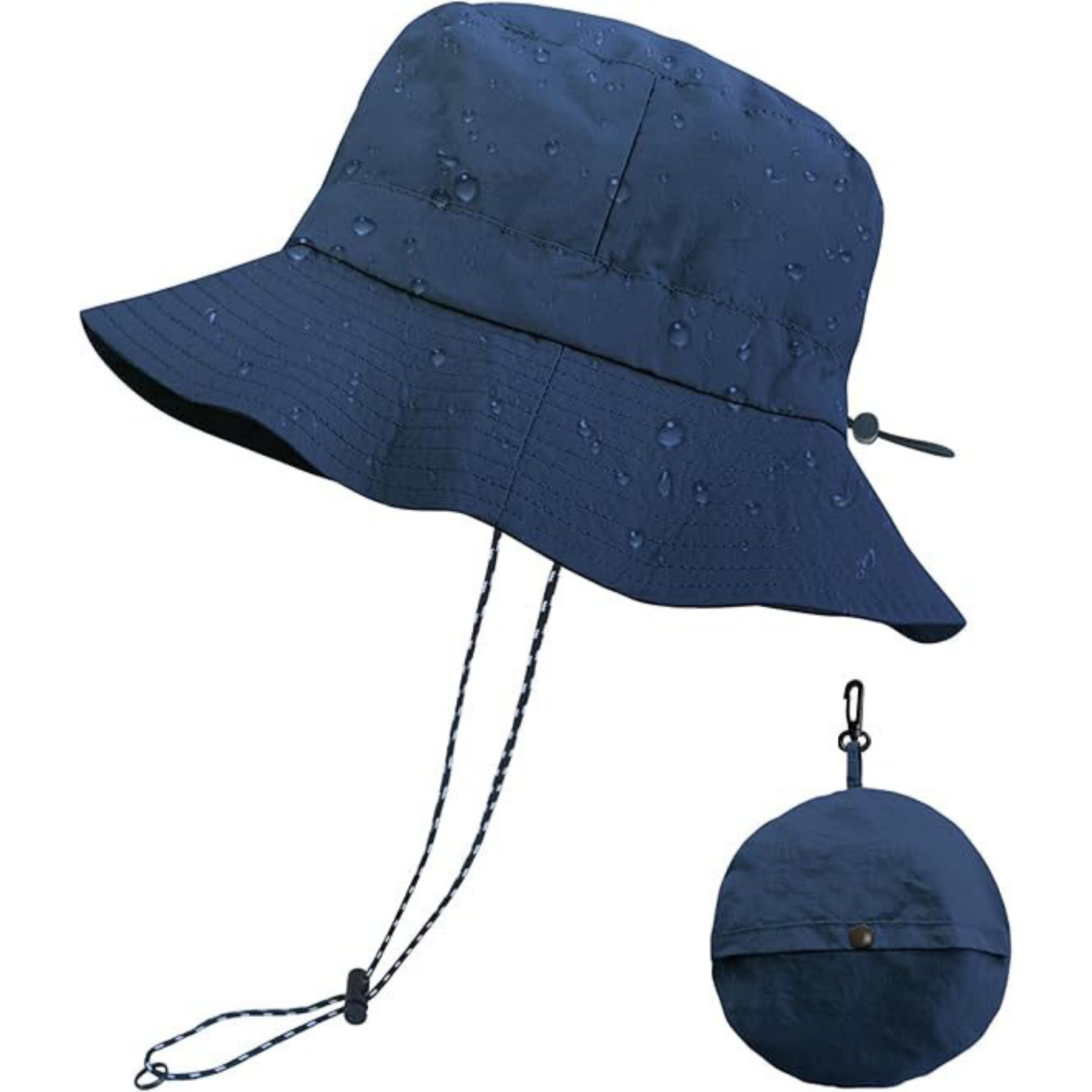 Detachable Quick Dry Waterproof Sun Bucket Hat 4