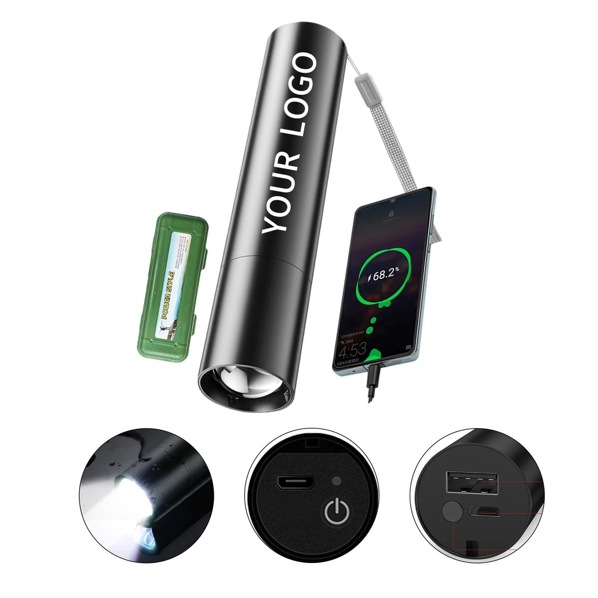 Compact 2 In 1 Torch and Charger for Camping 3