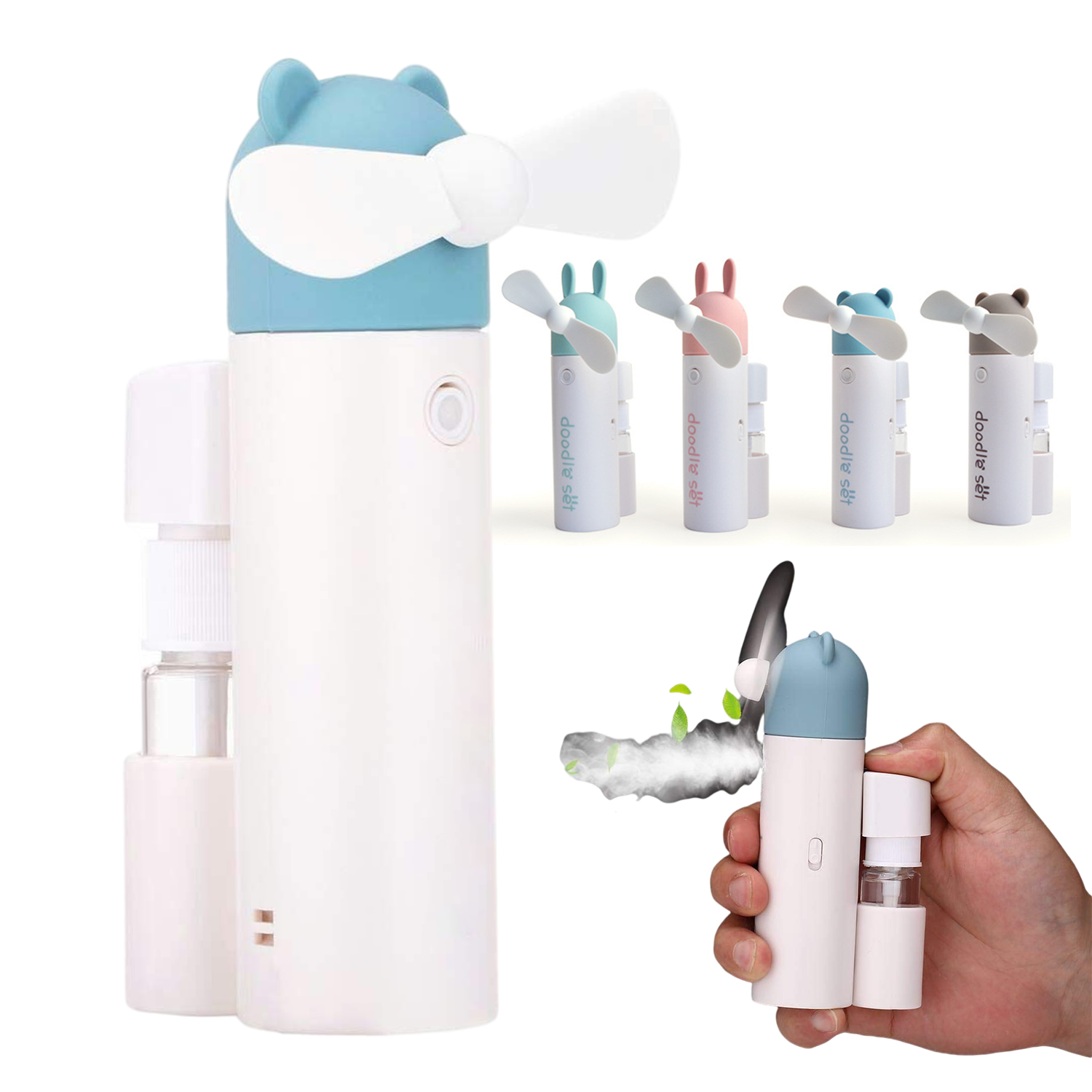 Portable Usb Charging Misting Fan 3
