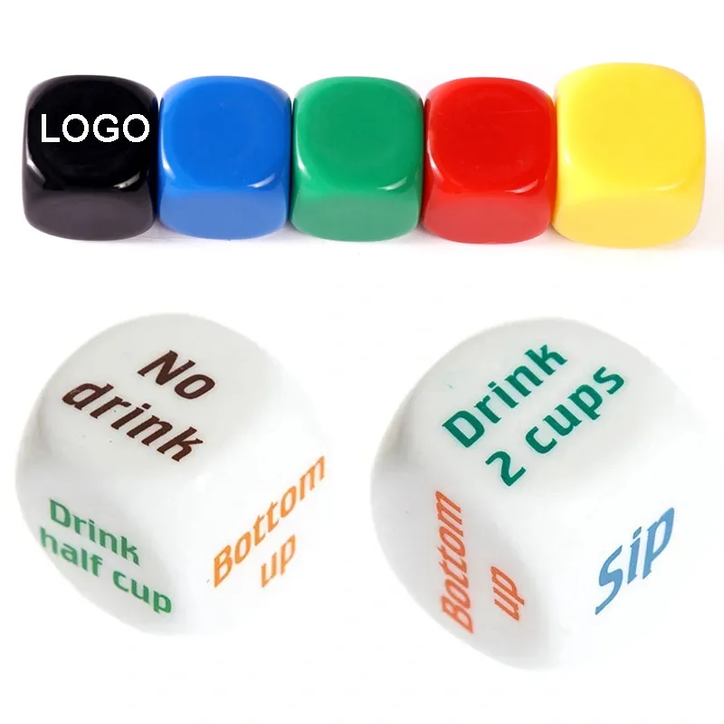 Custom Acrylic Dice in Round Corner 8
