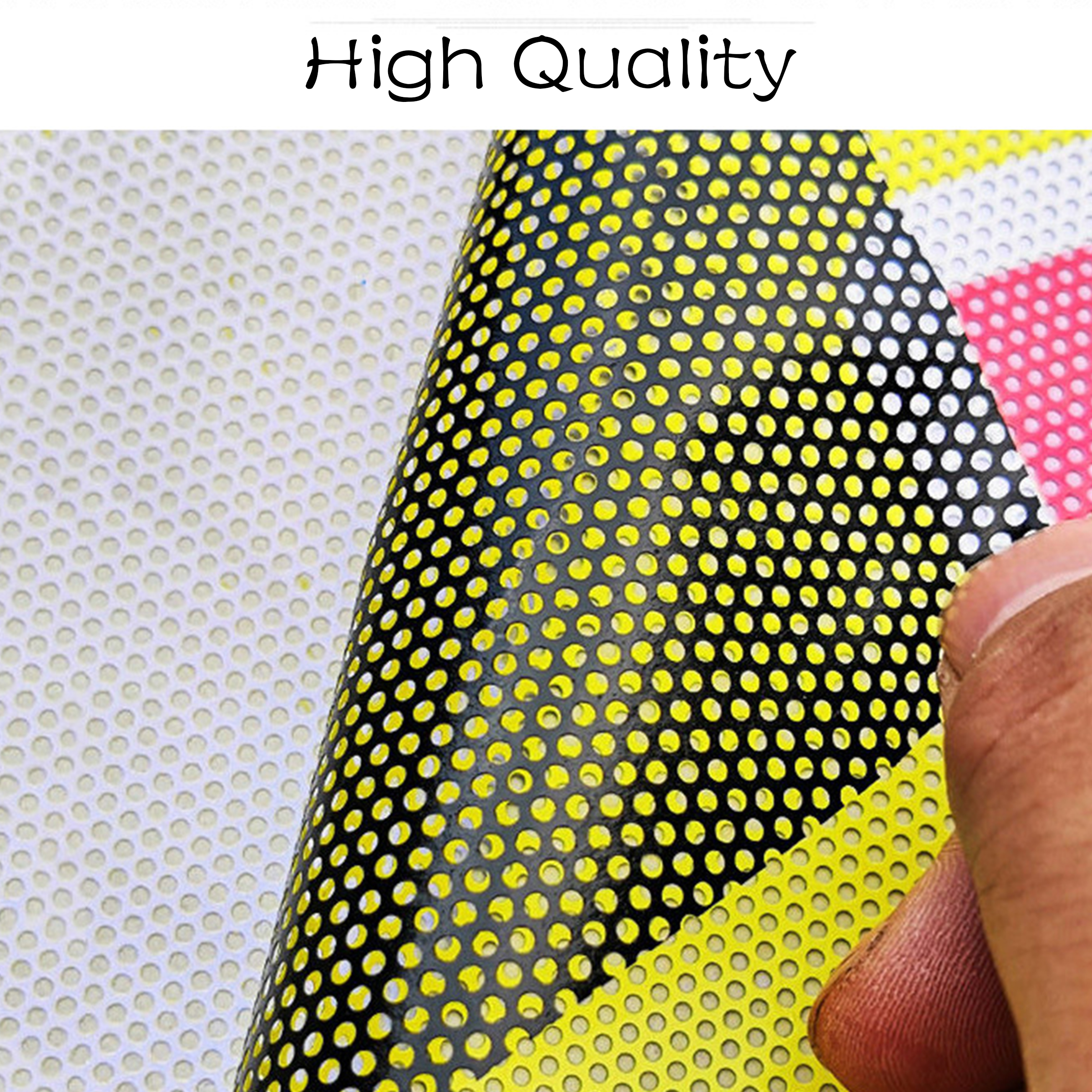 PVC Perforated Mesh Window Decals 5
