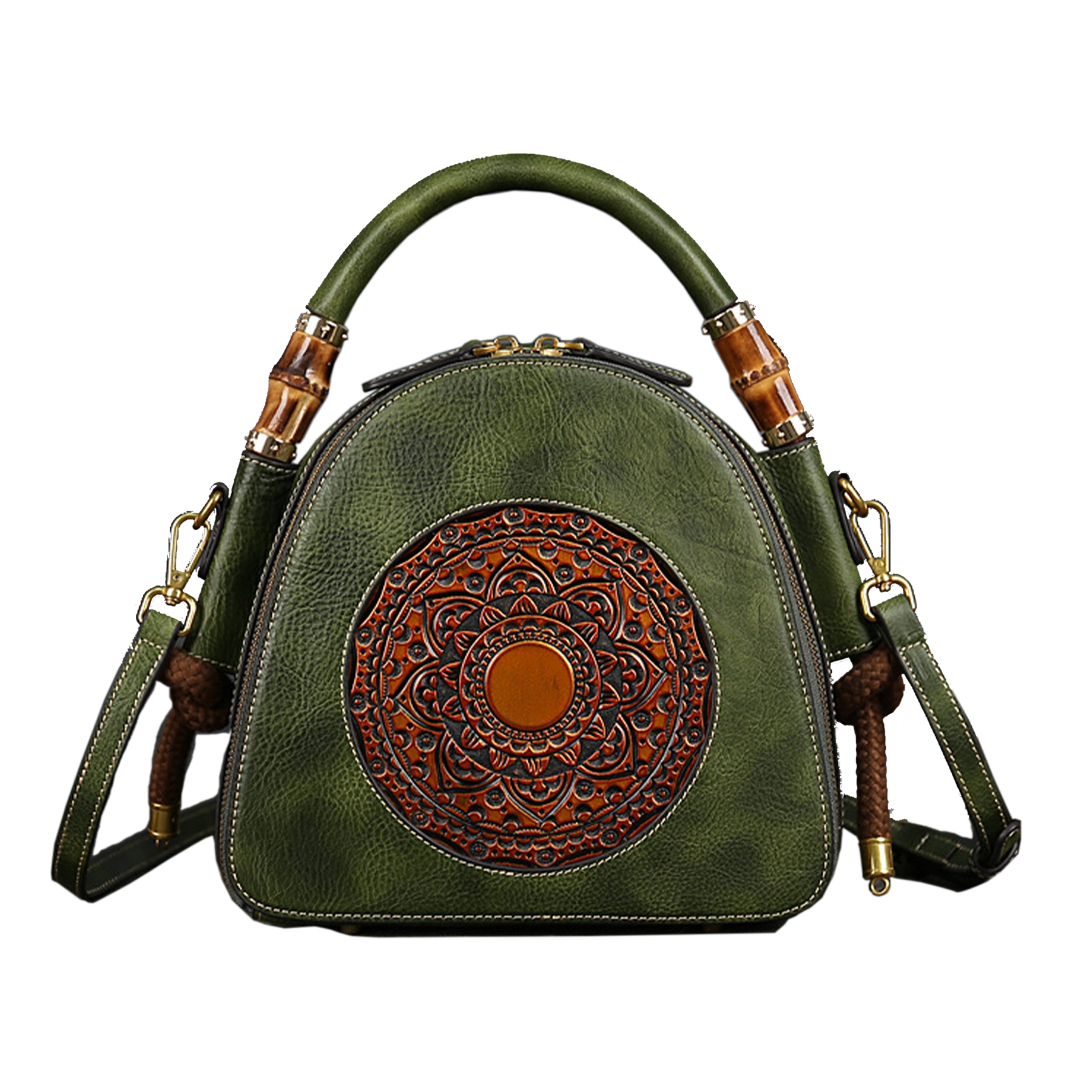 Genuine Leather Vintage women's shoulder tote, custom tote bag with logo imprint 2