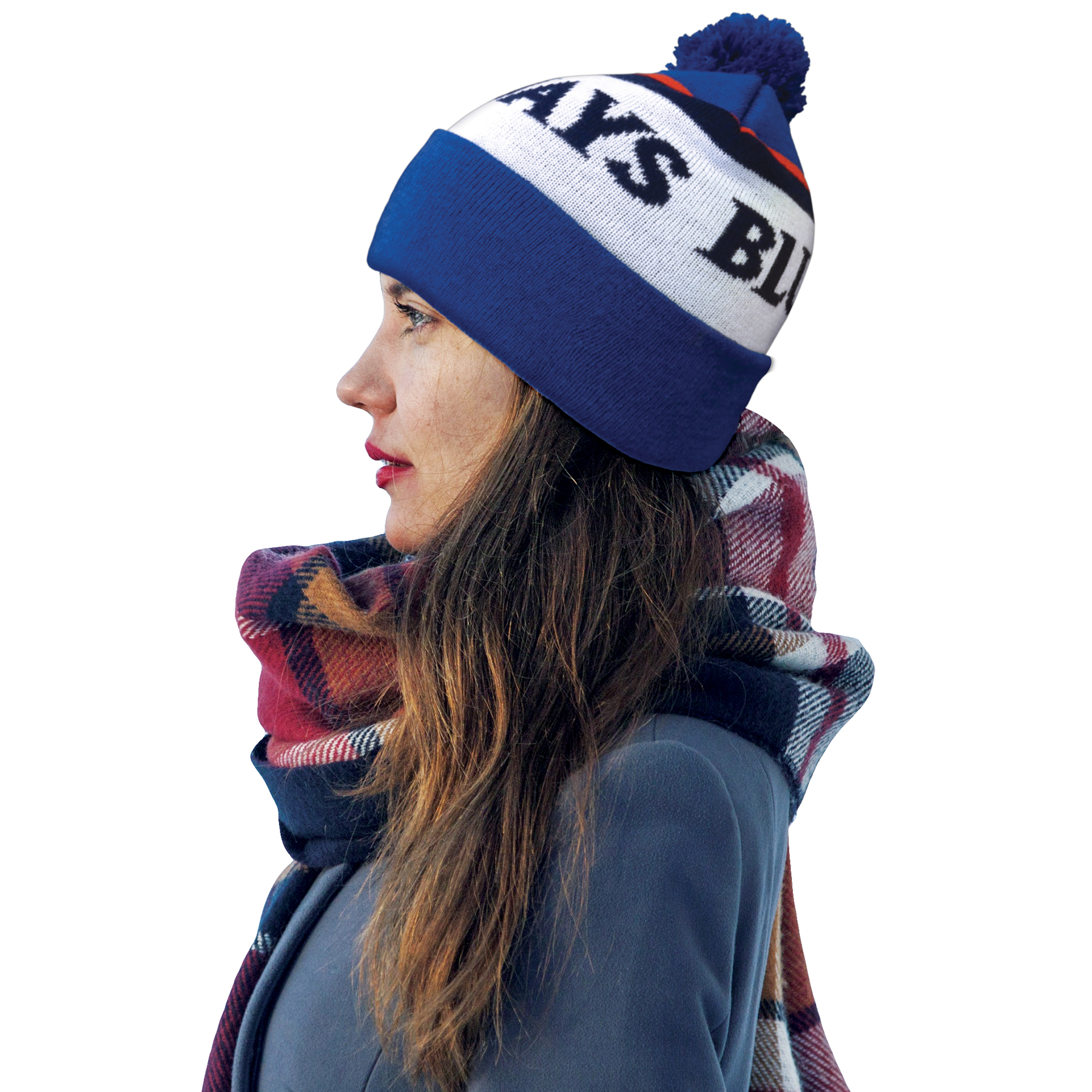 Knit Beanie with Pom and Cuff (Embroidery Logo) 11