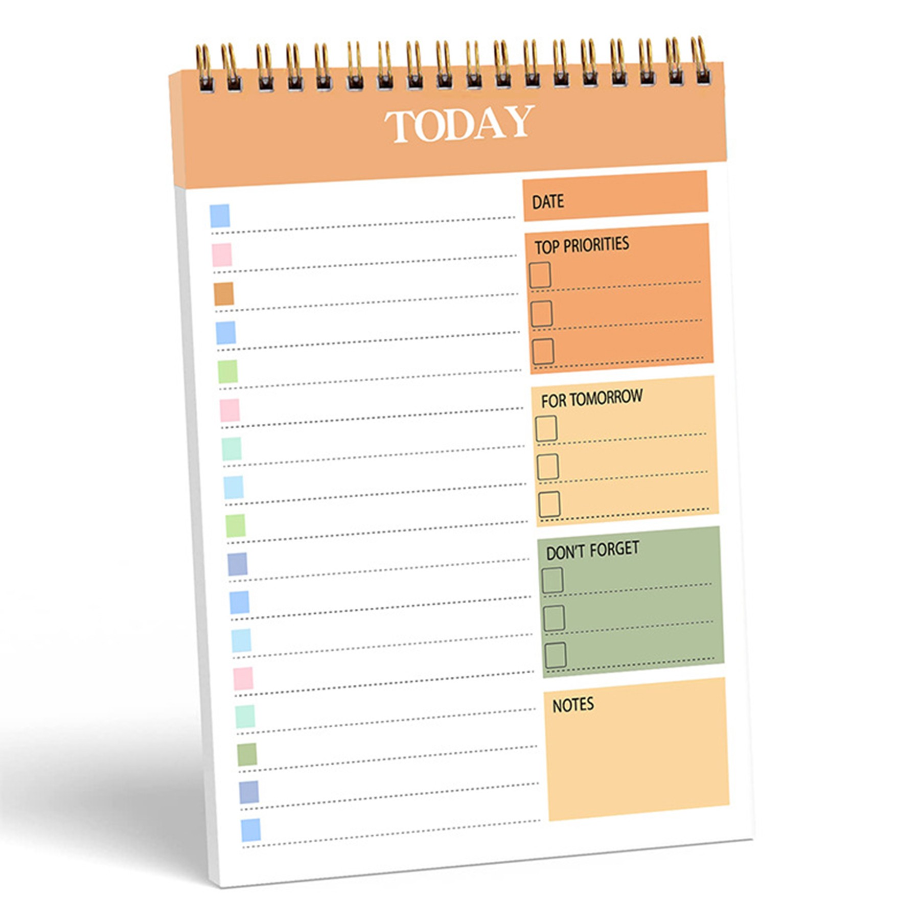 Planner Schedule Time Management Sticky Notes Coil Book 2