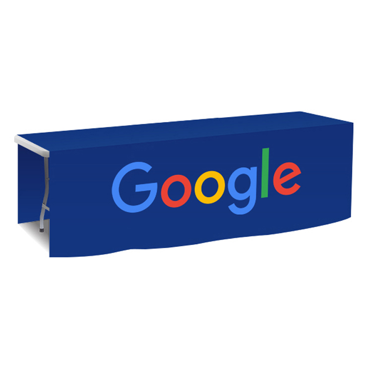 96 in. x 88 in. PolyKnit Table Drop (Full Color Logo) 5