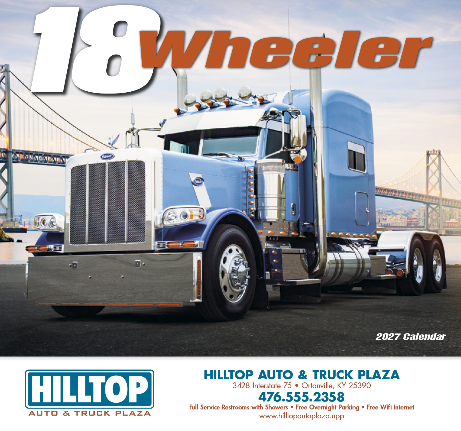 HotLine® Products 18-Wheeler Wall Appointment Calendar - Stapled 65