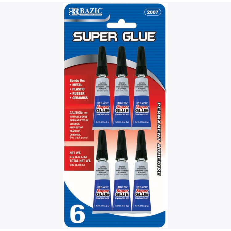 Super Glue - 0.10 oz 6 per Pack 2