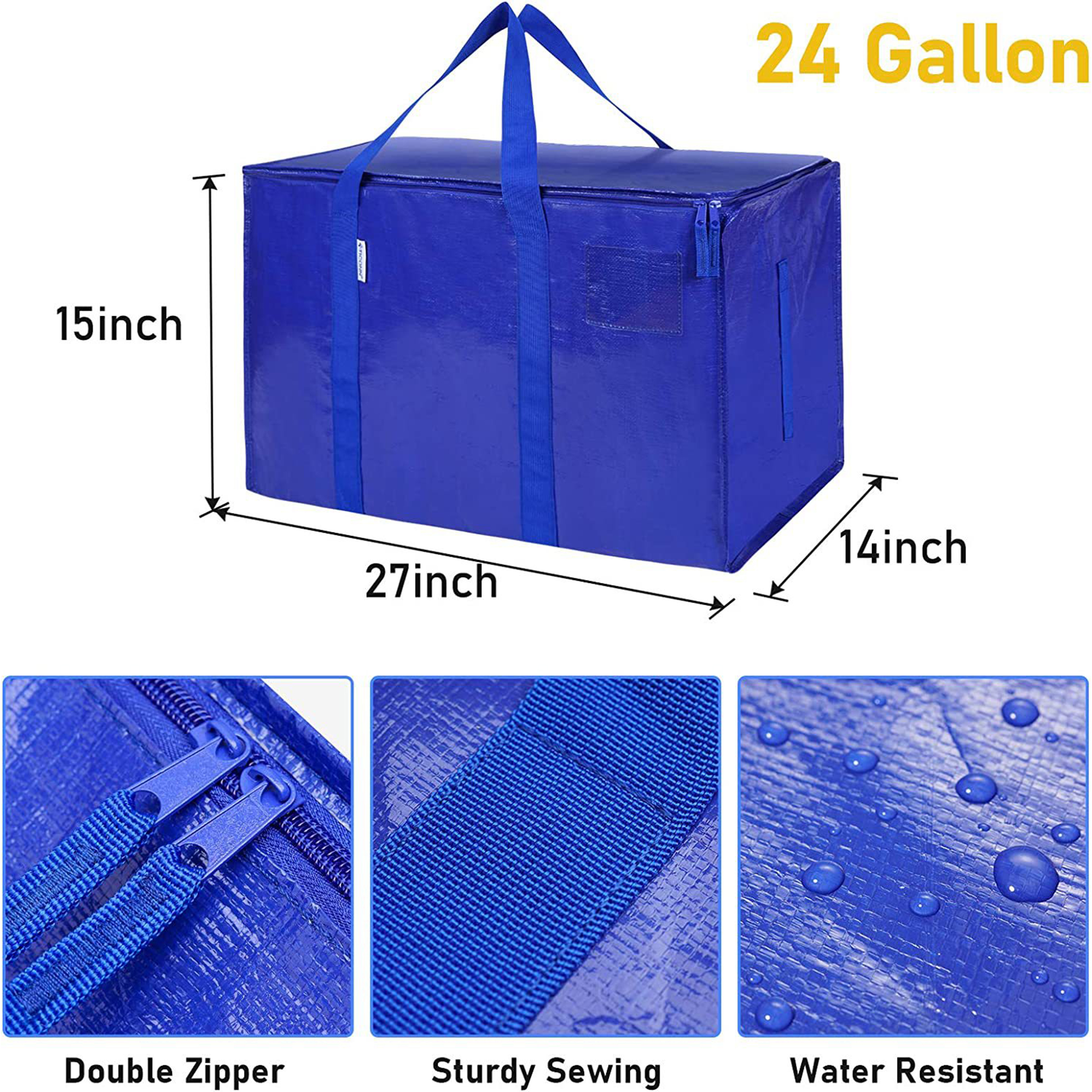 24-Gallon Large Waterproof Gear Bag for Outdoor Use 2