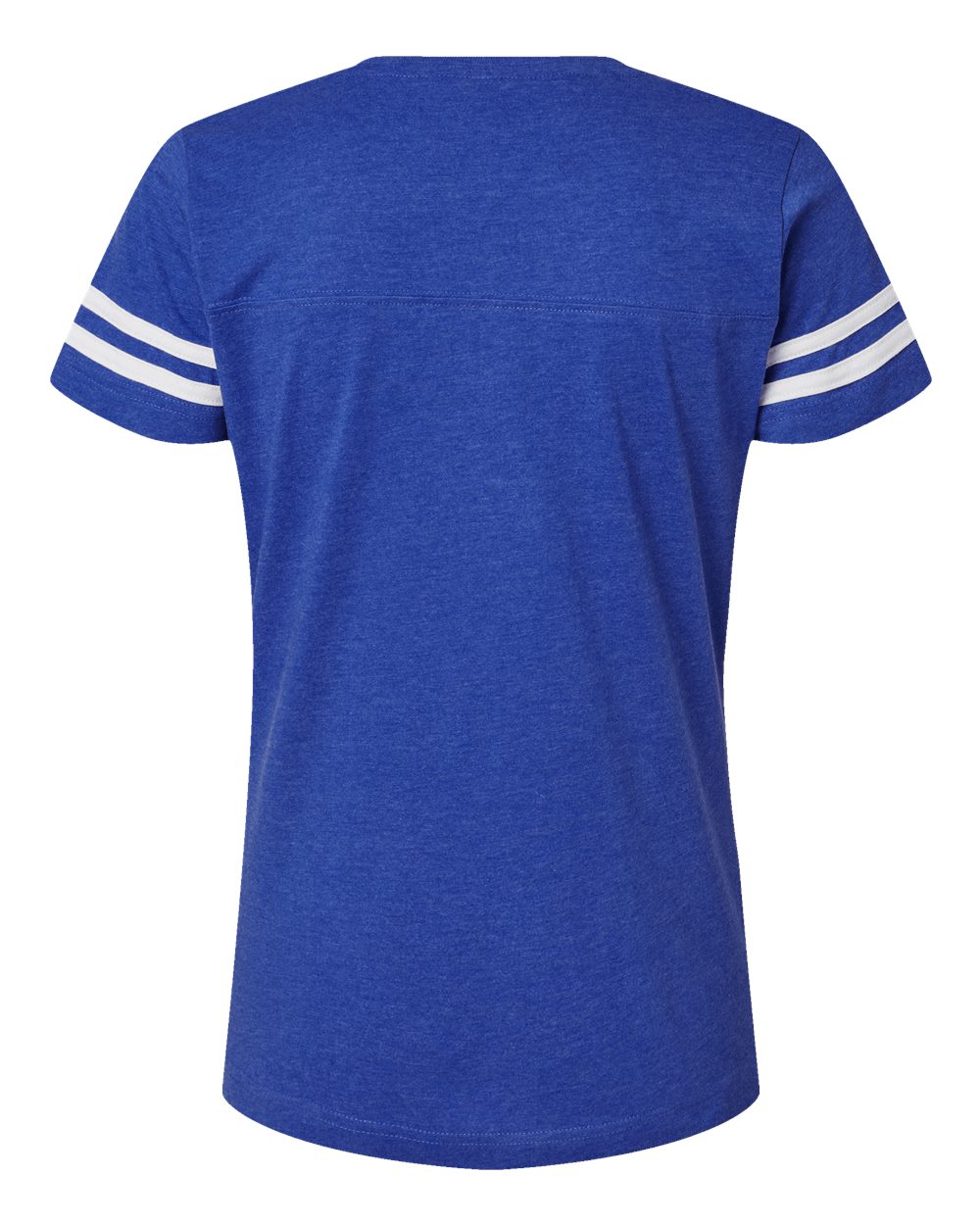 Women's Football V-Neck Fine Jersey Tee - 3537 70