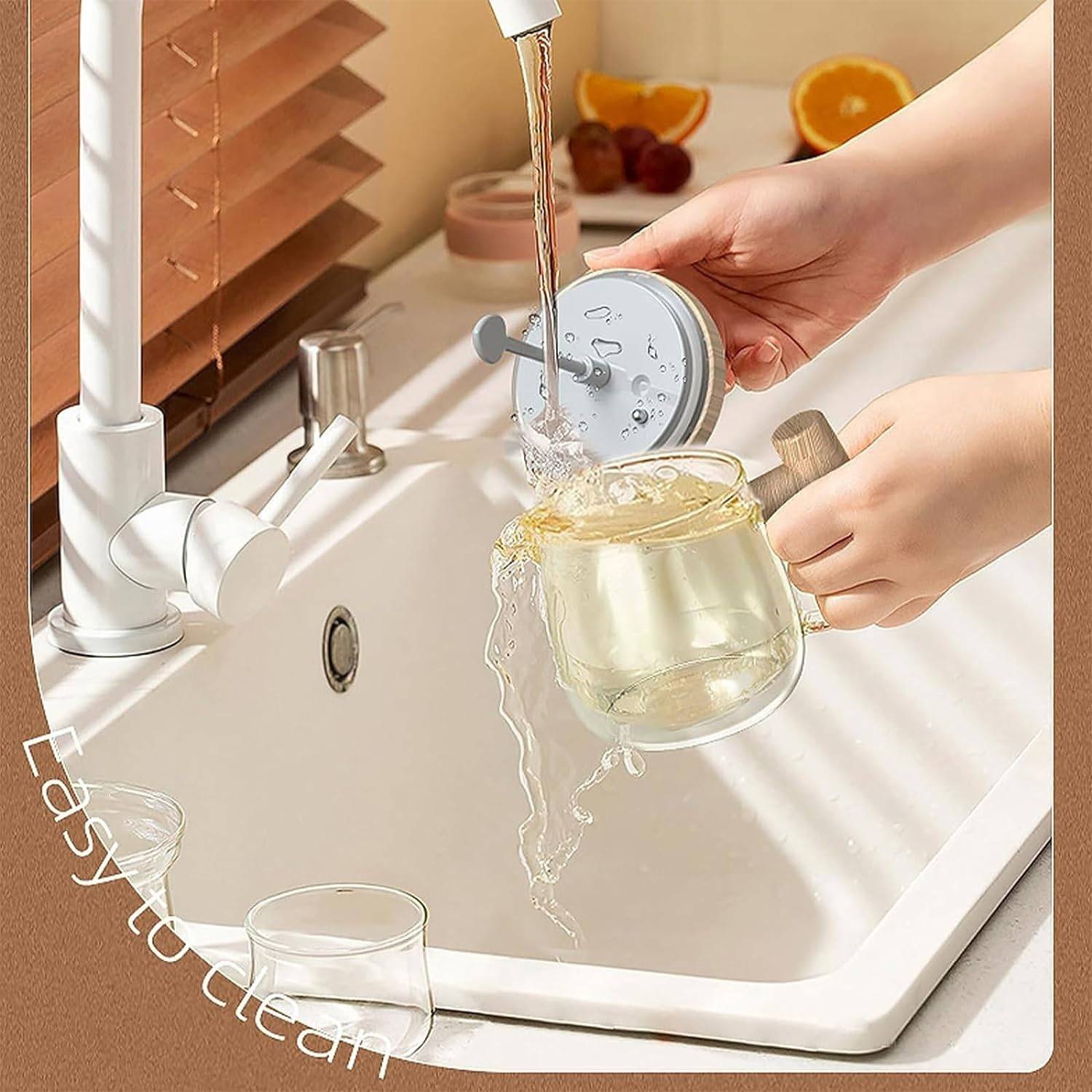 13.5Oz High Speed Electric Self Mixing Cup With Lid 4