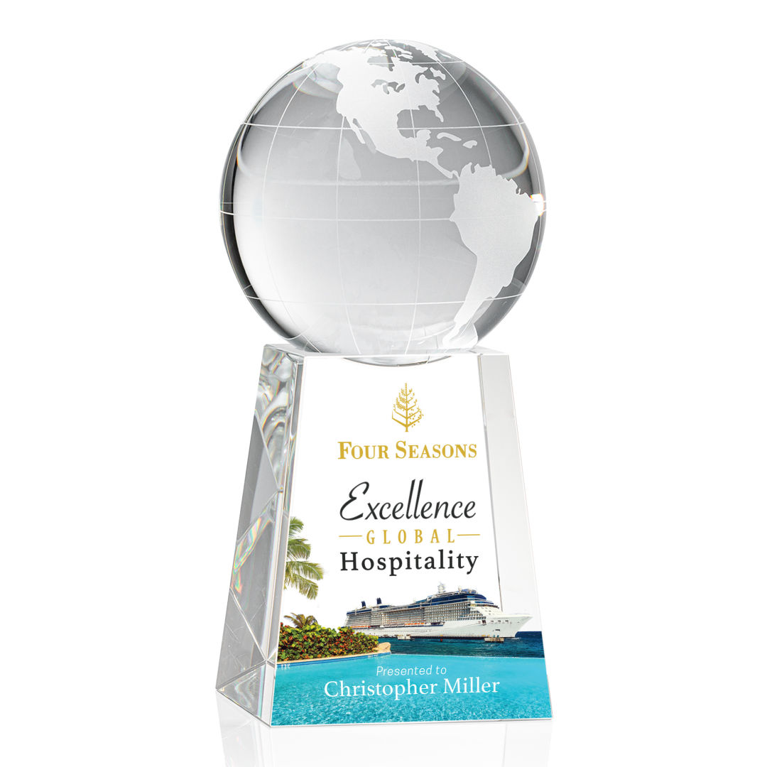 Globe on Tall Base VividPrint™ Award 5