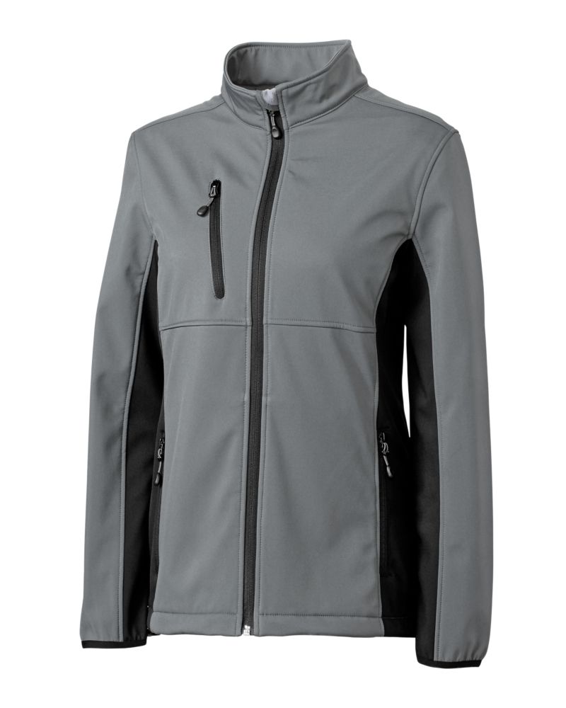 Clique Narvik Recycled Colorblock Stretch Softshell Womens Full Zip Jacket 7