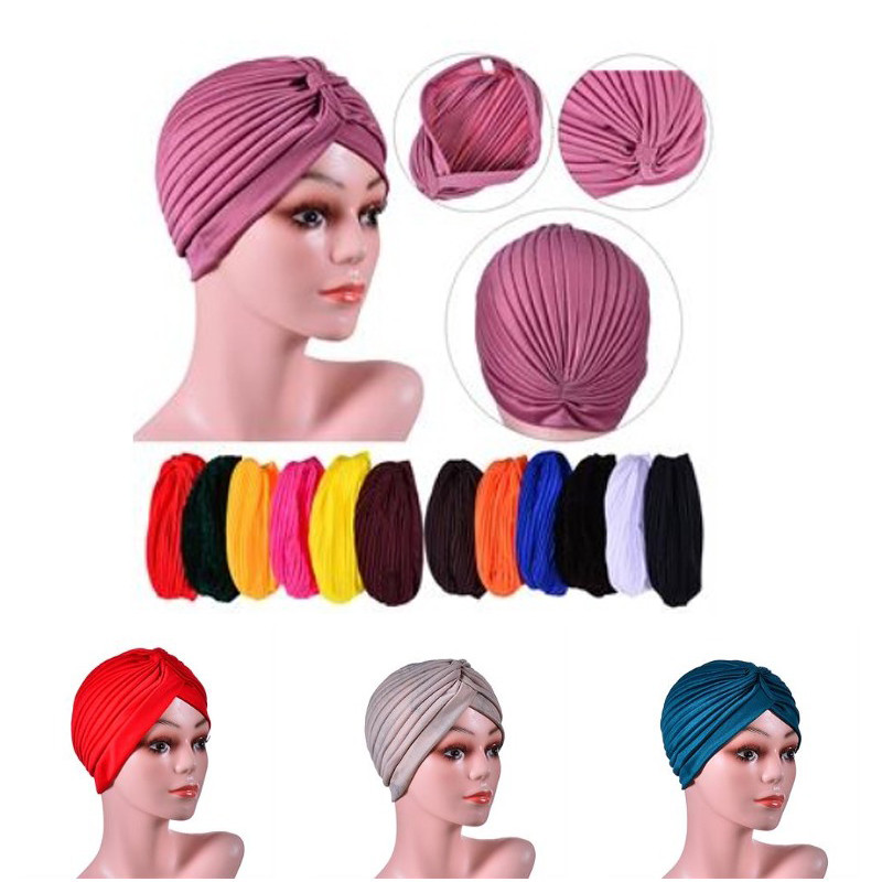 
Stretch Turban Head Wrap Polyester Cap India