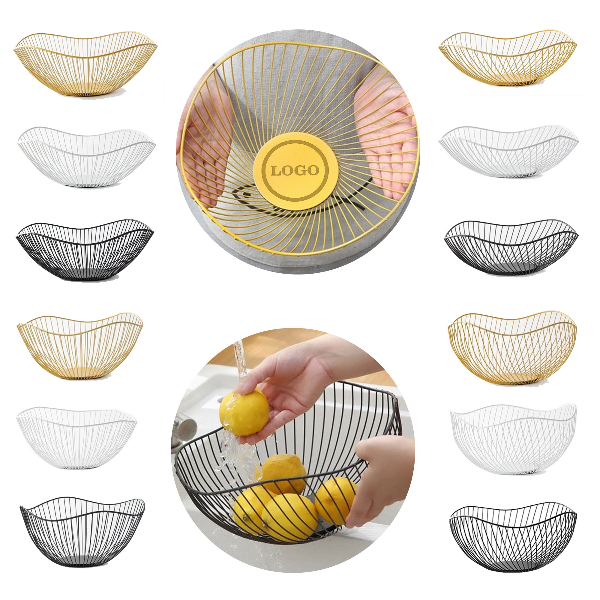 Hoop-Shaped Stainless Steel Fruit Basket 2