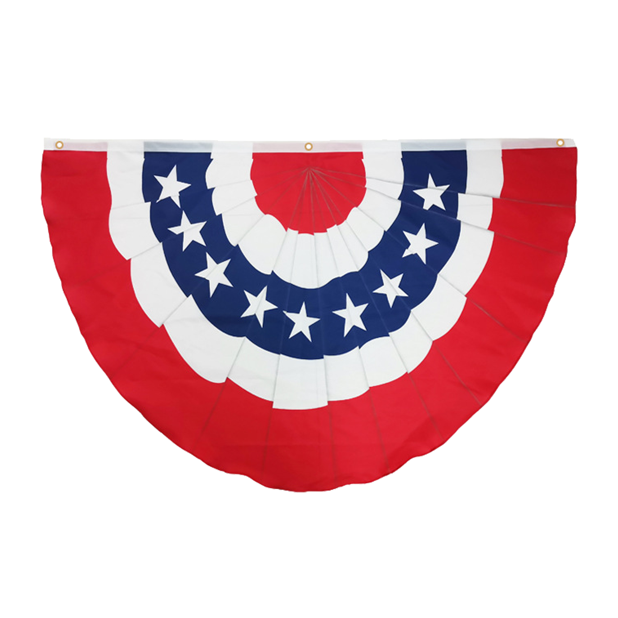 3x1.5 Ft American Pleated Flag Half Fan Banner Decoration