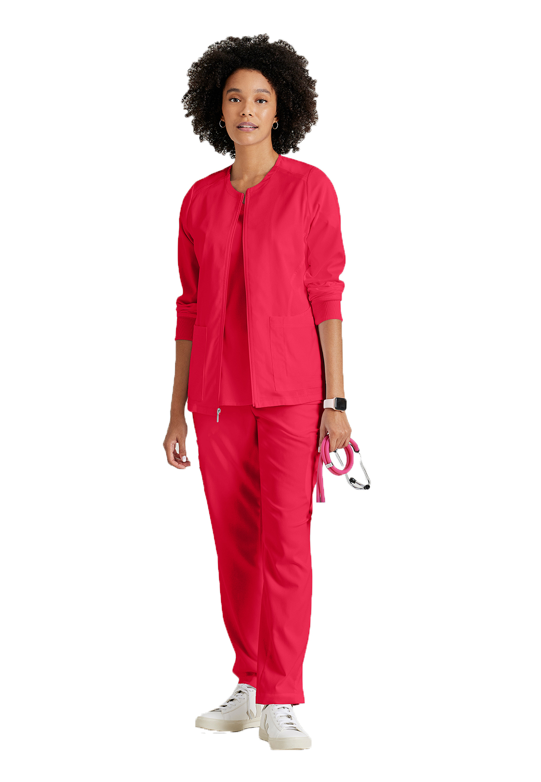 Grey's Anatomy Spandex Stretch - Women's Five-Pocket Gianna Warm-Up Scrub Jacket 26