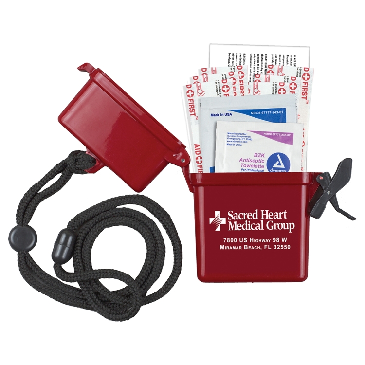 "EZ CARRY KIT 1" 9 Piece First Aid Kit In Nine Components Inserted Into Hard Plastic Hinged Top Wate 13