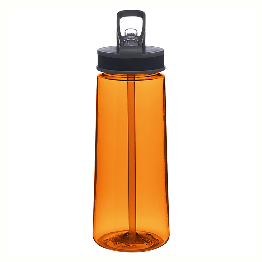 Sports Plastic Water Bottle - with Sip Straw, 22 oz. 7