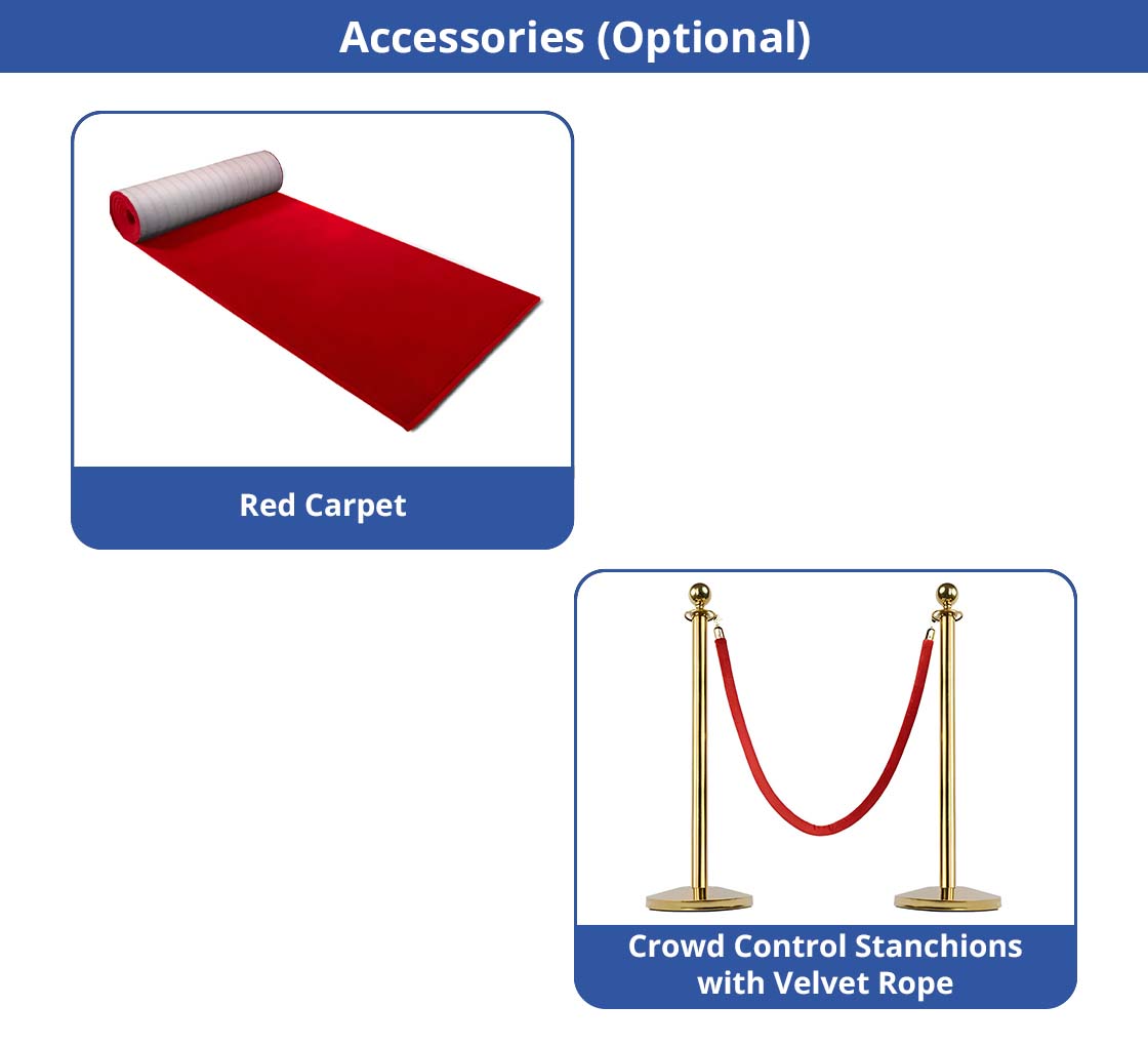 Step and Repeat Wall Box Fabric Display (20' x 10') 16