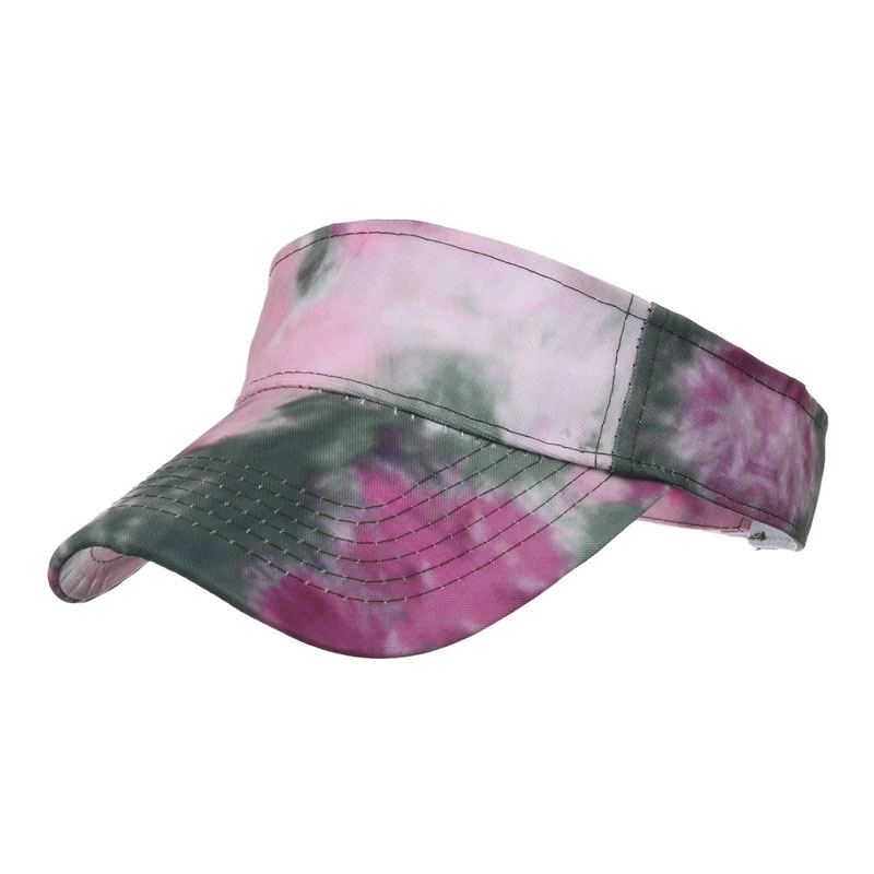 Custom tie-dyed Sun Visor Caps for Unisex 6