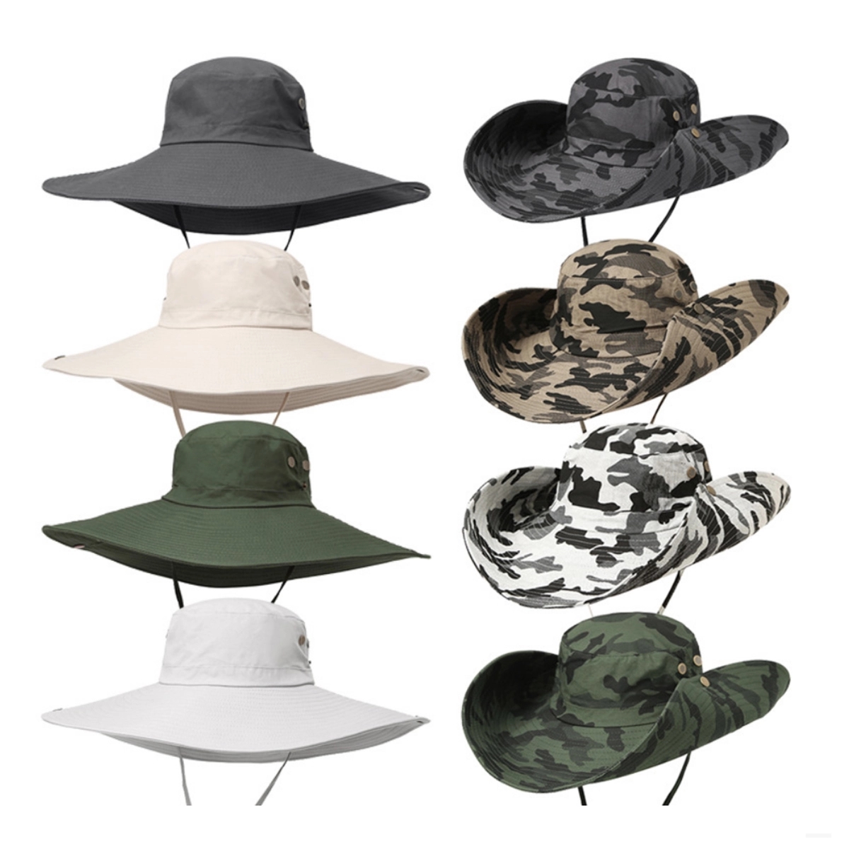 Wide Brim Outdoor Fishing Hiking Beach Hats 5