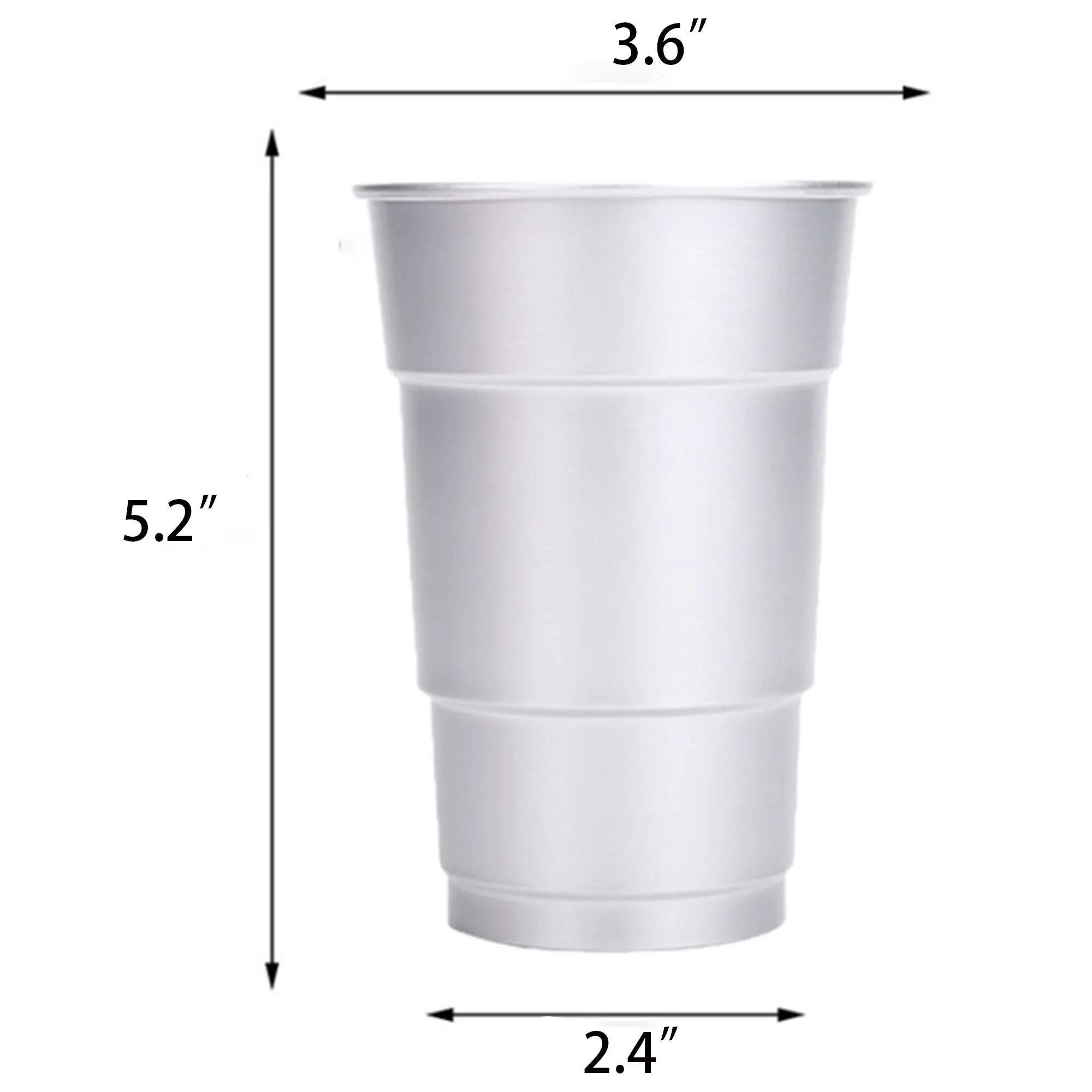 18oz. Party Beer Aluminum Wine Cup 6