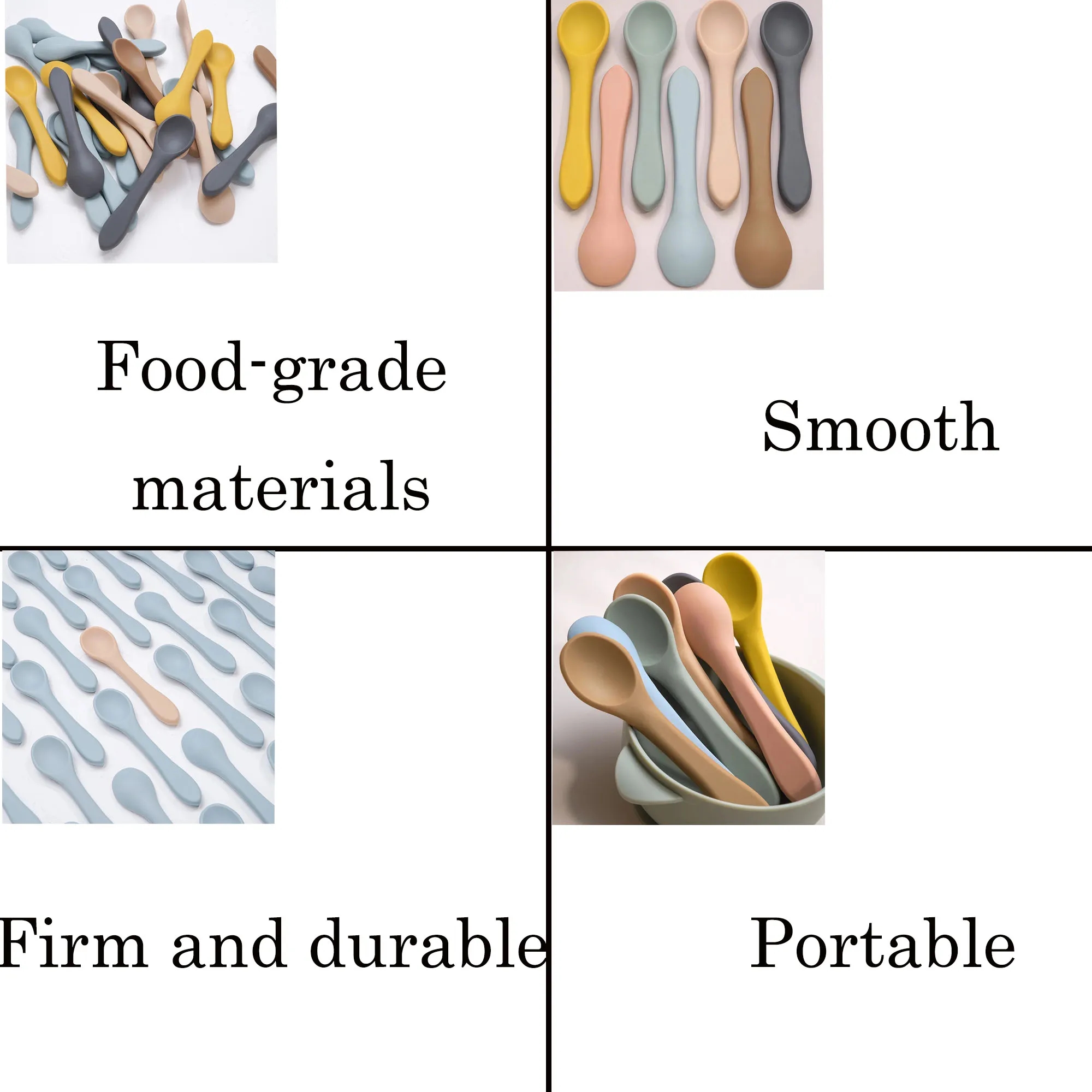 Fashionable Silicone Spoon Feeding Baby 3
