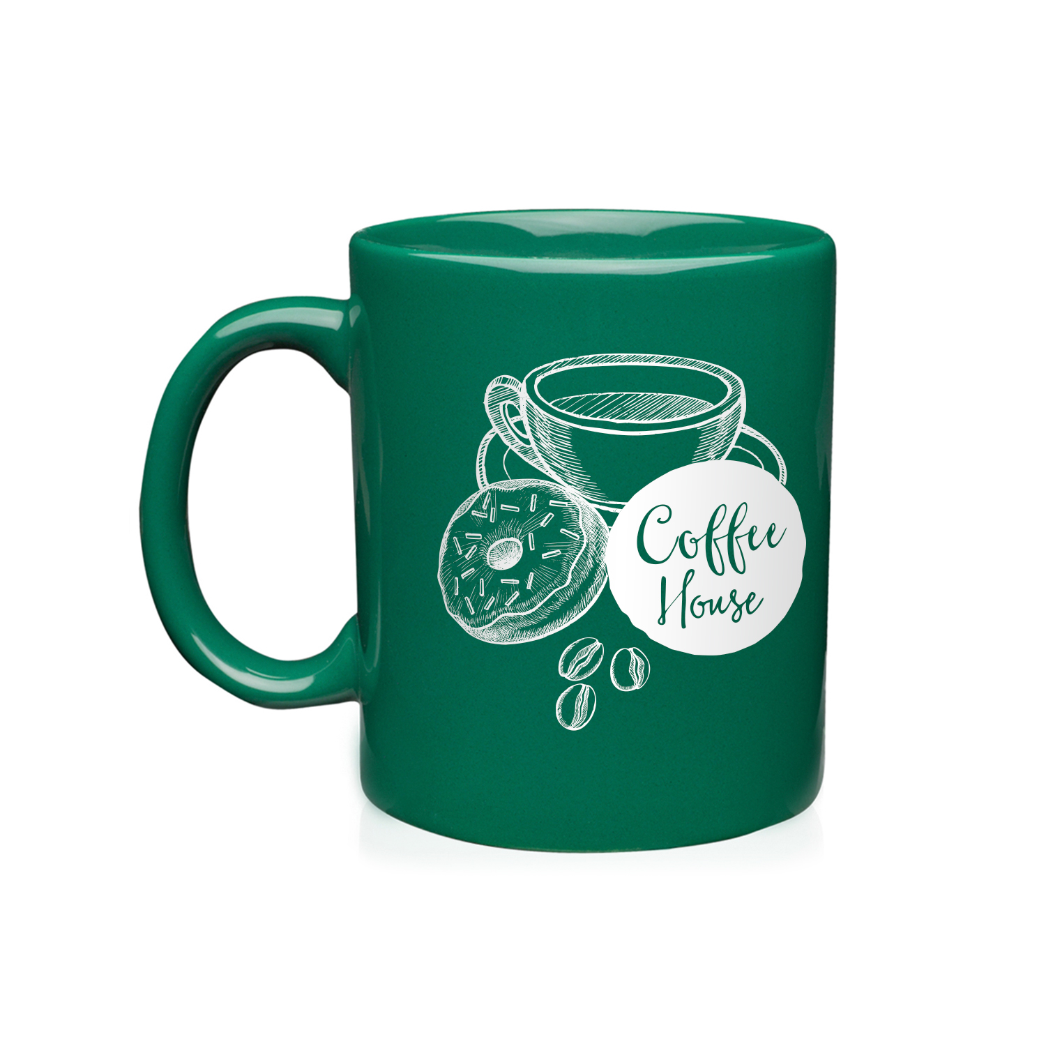 11 oz. Ceramic Custom Mug (1 Color Imprint) 8