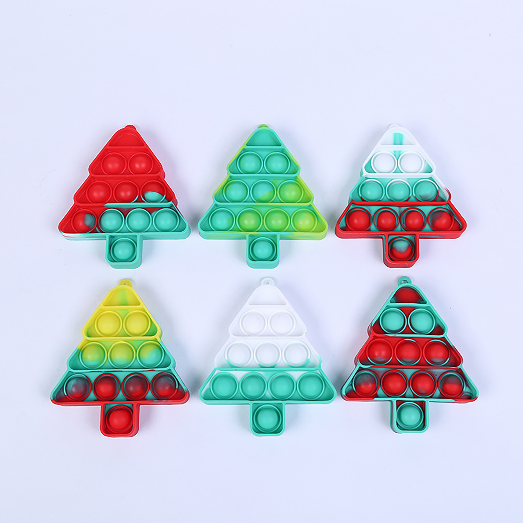 Mini Pop Push It Fidget Toy Keychain for Kids Adults 2