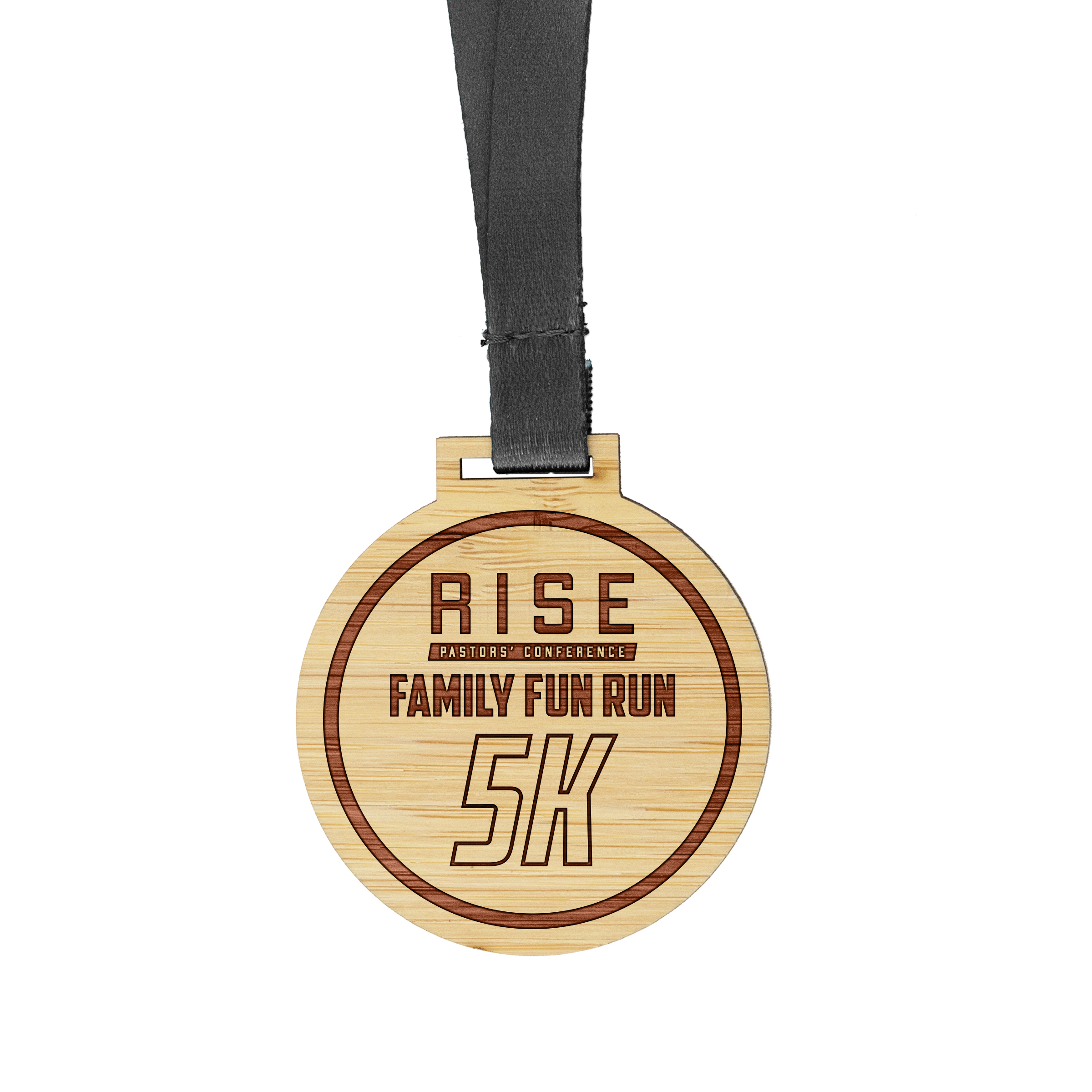 Custom Bamboo Medals Engraved (2.5") 3